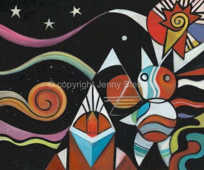When the Fox Gave People Fire – signed giclée print - Image 2
