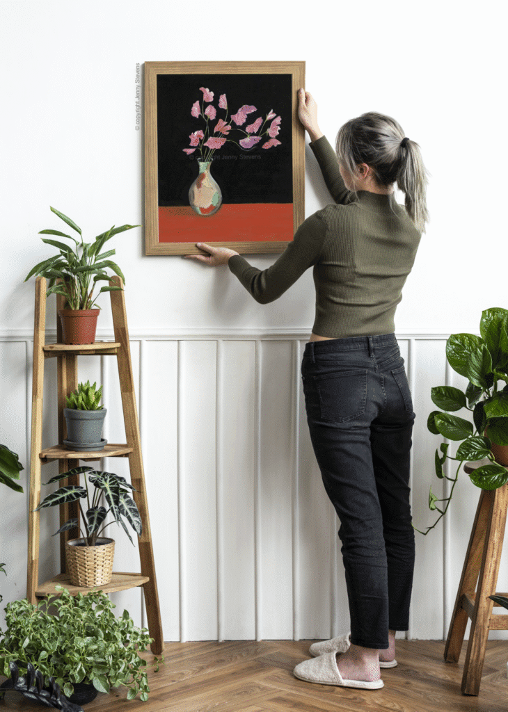 sweetpea mockup giclée prints